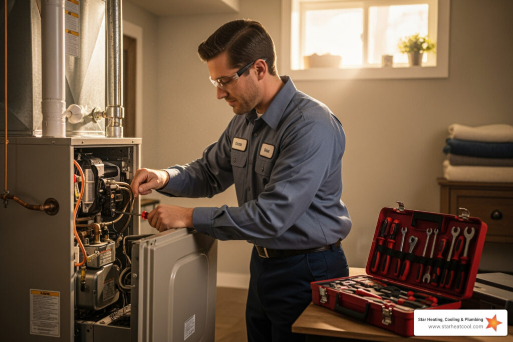 affordable furnace repair in fishers, in